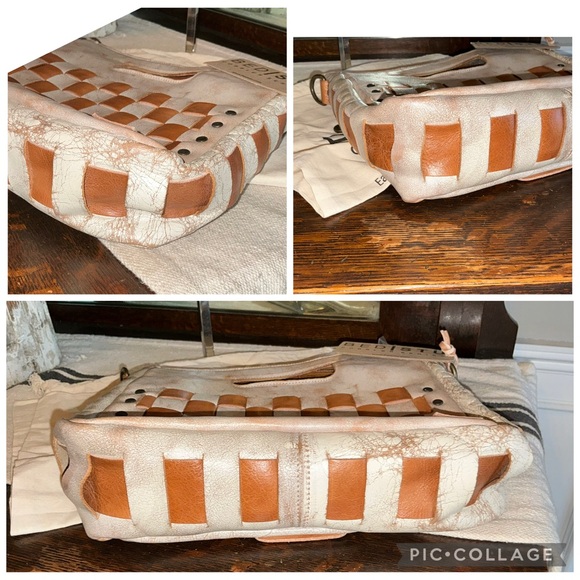NWT Bed Stu Leather Keiki Crossbody Bag Handbag Nectar Lux Tan Rustic MSRP $235 - Picture 7 of 13